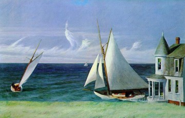  Hopper Lienzo - la orilla de sotavento Edward Hopper